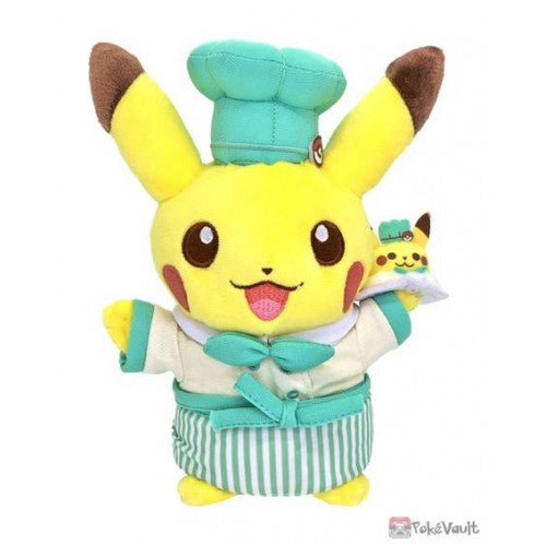 POKEMON CAFE 2022 PIKACHU SWEETS PLUSH TOY (GREEN VERSION)