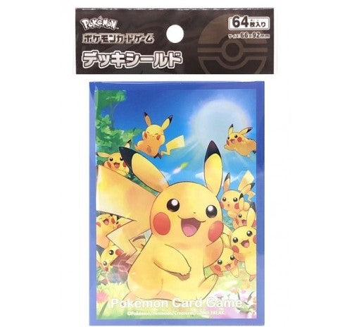 Card Sleeve - Japan-Exclusive - Pikachu Groups (pack of 64) - Comfy Hobbies