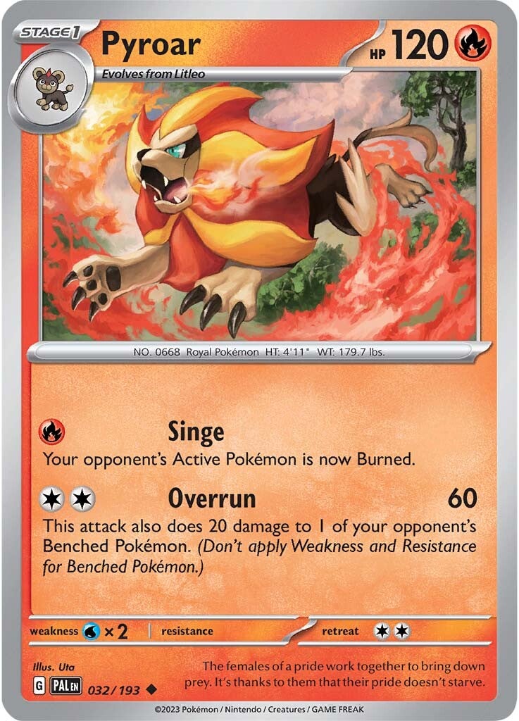 Pyroar (032/193) [Scarlet & Violet: Paldea Evolved]