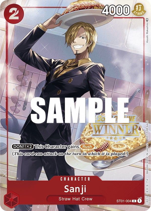 Sanji (Offline Regional 2023) [Winner] [One Piece Promotion Cards]