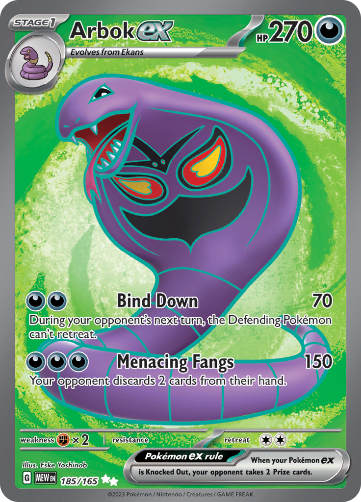 Arbok ex (185/165) [Scarlet & Violet: 151]