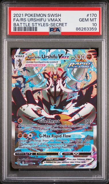 Urshifu VMAX - BATTLE STYLES - PSA 10