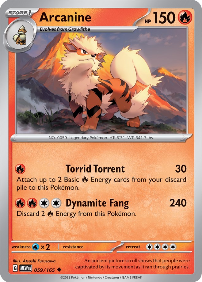 Arcanine (059/165) [Scarlet & Violet: 151]