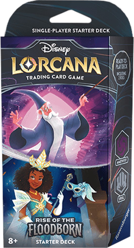 Disney Lorcana: Rise of the Floodborn - Starter Deck (Amethyst & Steel) - Comfy Hobbies