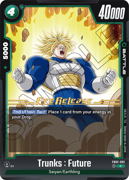 Trunks : Future (FB02-092) [Blazing Aura Pre-Release Cards]