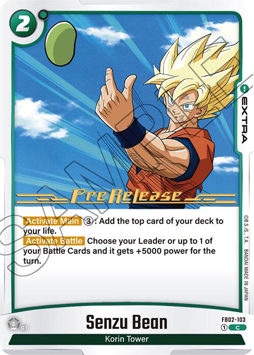 Senzu Bean [Blazing Aura Pre-Release Cards]