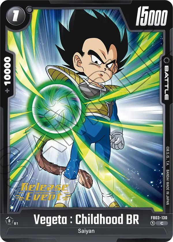 Vegeta : Childhood BR [Raging Roar Release Event Cards]