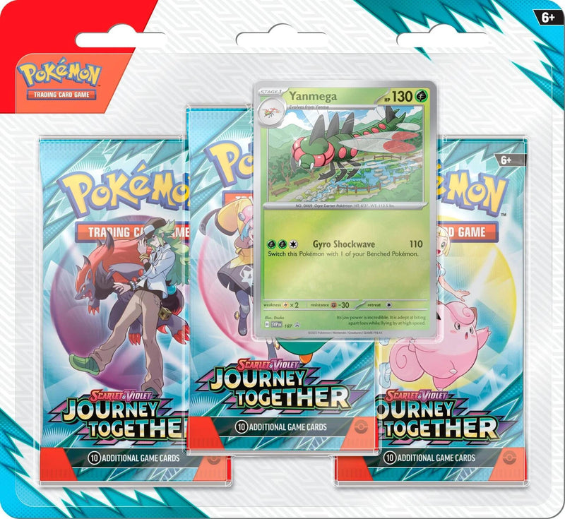 Scarlet & Violet: Journey Together - 3 Pack Blister (Yanmega)