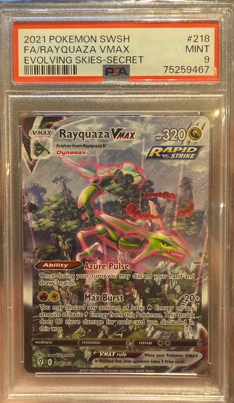 PSA 9 - Rayquaza VMAX - 218/203