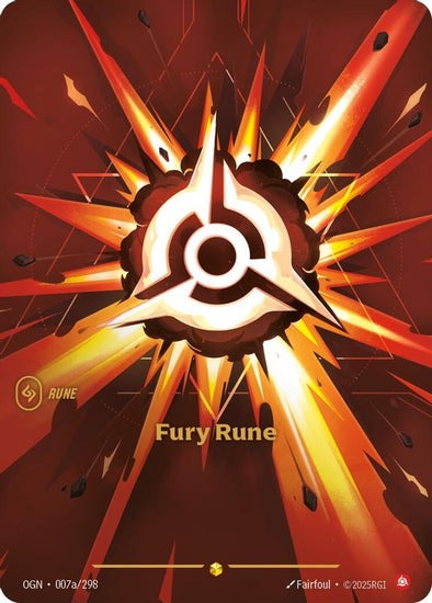 Fury Rune - 007a/298 - Alternate Art