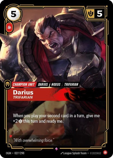 Darius - Trifarian - 027/298 - Rare