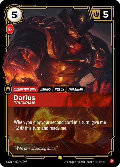 Darius - Trifarian - 027a/298 - Alternate Art