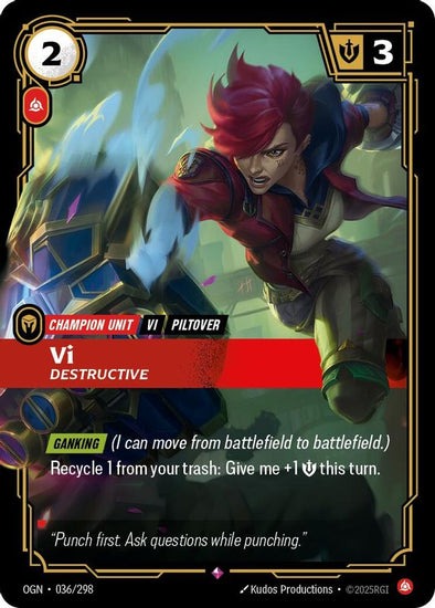 Vi - Destructive - 036/298 - Rare