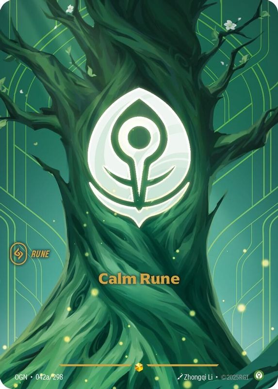 Calm Rune - 042a/298 - Alternate Art