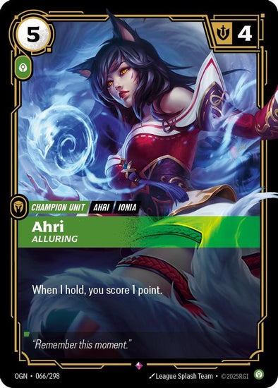 Ahri - Alluring - 066/298 - Rare