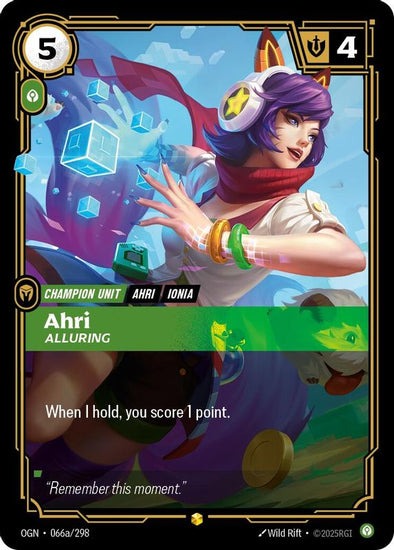 Ahri - Alluring - 066a/298 - Alternate Art