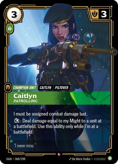 Caitlyn - Patrolling - 068/298 - Rare