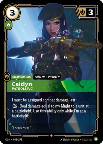 Caitlyn - Patrolling - 068/298 - Rare