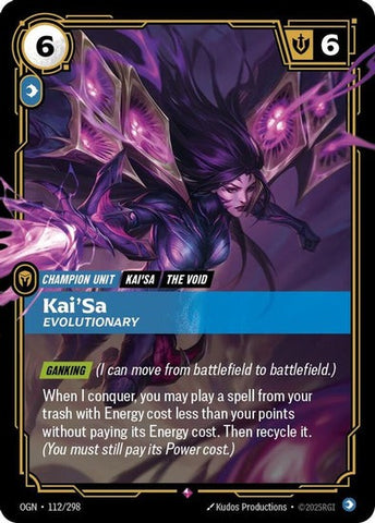 Kai'Sa - Evolutionary - 112/298 - Rare