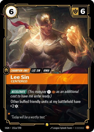 Lee Sin - Centered - 151a/298 - Alternate Art