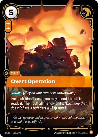 Overt Operation - 153/298 - Rare