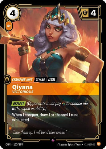 Qiyana - Victorious - 155/298 - Rare