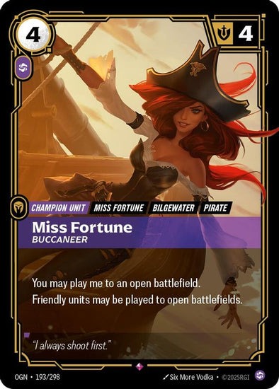 Miss Fortune - Buccaneer - 193/298 - Rare