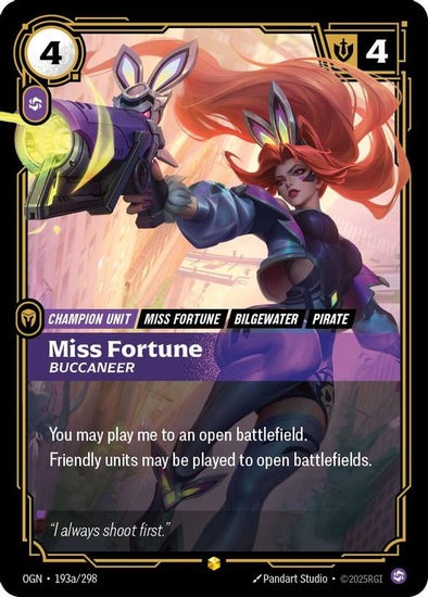 Miss Fortune - Buccaneer - 193a/298 - Alternate Art