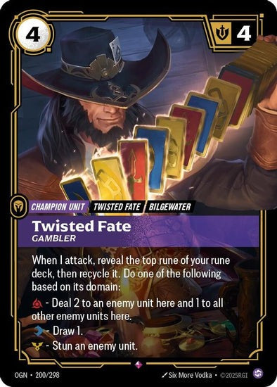 Twisted Fate - Gambler - 200/298 - Rare