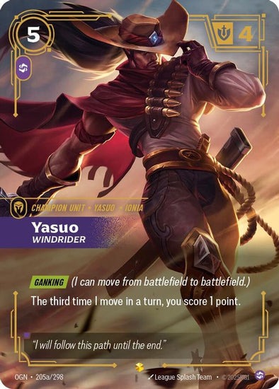 Yasuo - Windrider - 205a/298 - Alternate Art