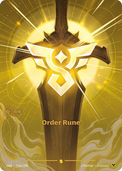 Order Rune - 214a/298 - Alternate Art