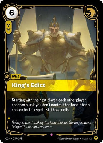 King's Edict - 237/298 - Rare