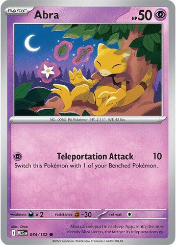 Abra (054/132) [Mega Evolution: Base Set]
