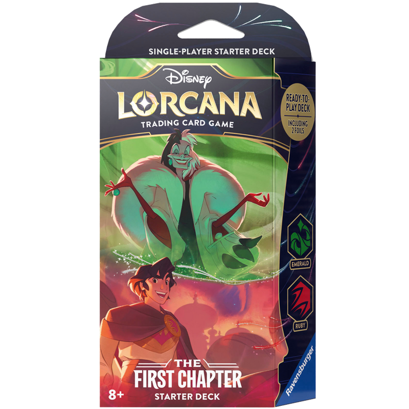 Disney Lorcana: The First Chapter - Starter Deck (Emerald & Ruby) - Comfy Hobbies