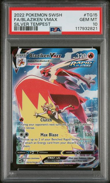 Blaziken VMAX - SILVER TEMPEST - PSA 10
