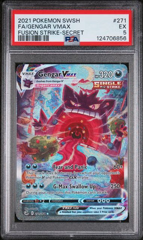 Gengar VMAX - FUSION STRIKE - PSA 5