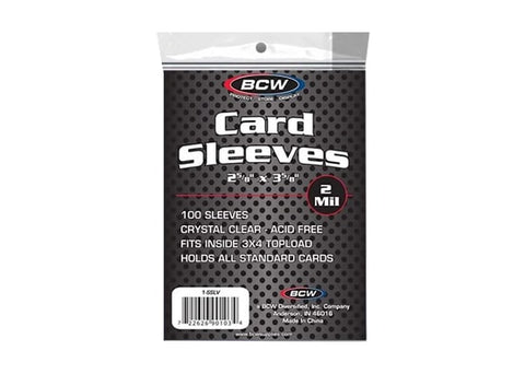 BCW STANDARD CARD SLEEVES 100 PC - Comfy Hobbies