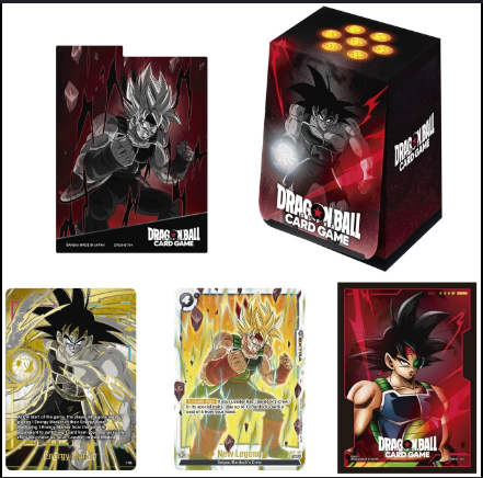 DRAGON BALL FUSION WORLD CARD CASE AND CARD SLEEVES SET 1 BARDOCK