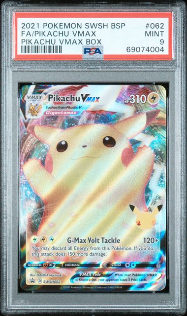 Pikachu VMAX - SWSH BLACK STAR PROMO - PSA 9