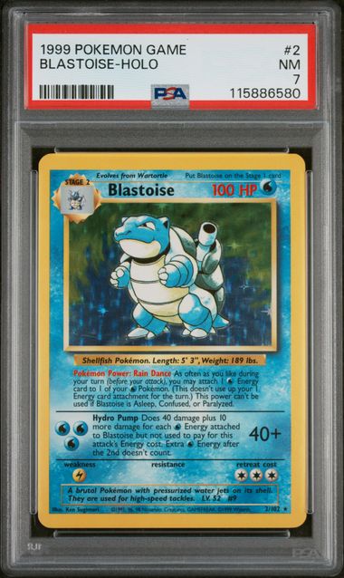 Blastoise - Base Set - PSA 7