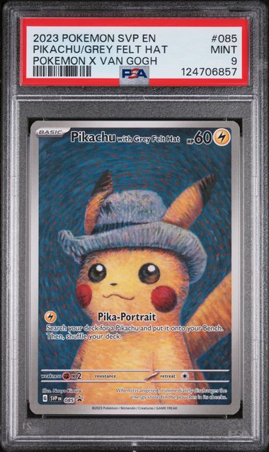 Pikachu with Grey Felt Hat - SV BLACK STAR PROMOS - PSA 9