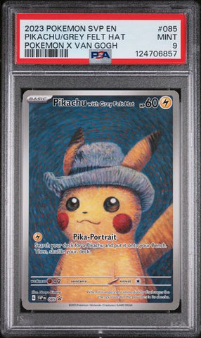 Pikachu with Grey Felt Hat - SV BLACK STAR PROMOS - PSA 9