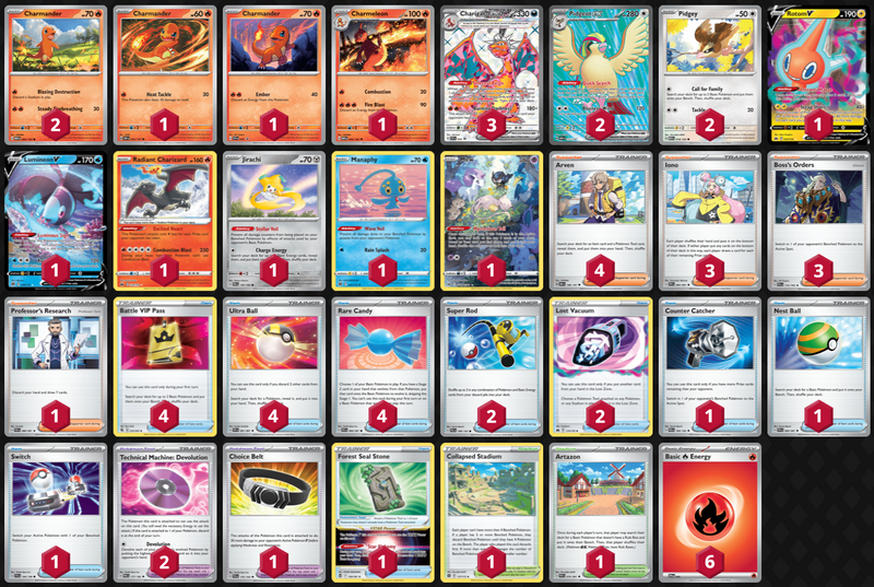 Completed Charizard ex Deck - Comfy Hobbies