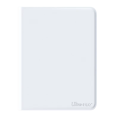 Ultra Pro - 9 Pocket Vivid Zip Pro Binder - White