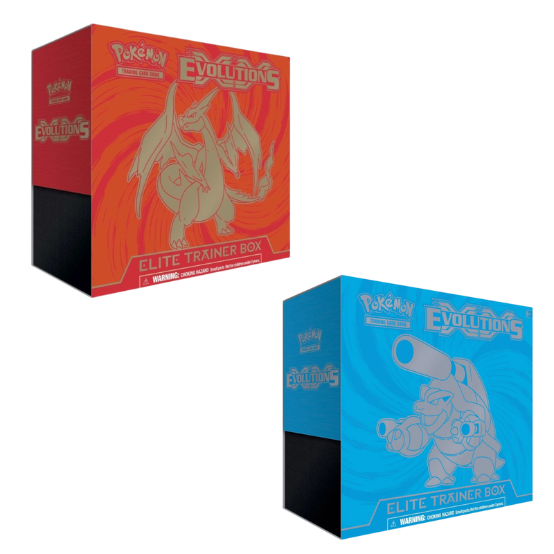 XY: Evolutions - Elite Trainer Boxes (Mega Blastoise+Mega Charizard)
