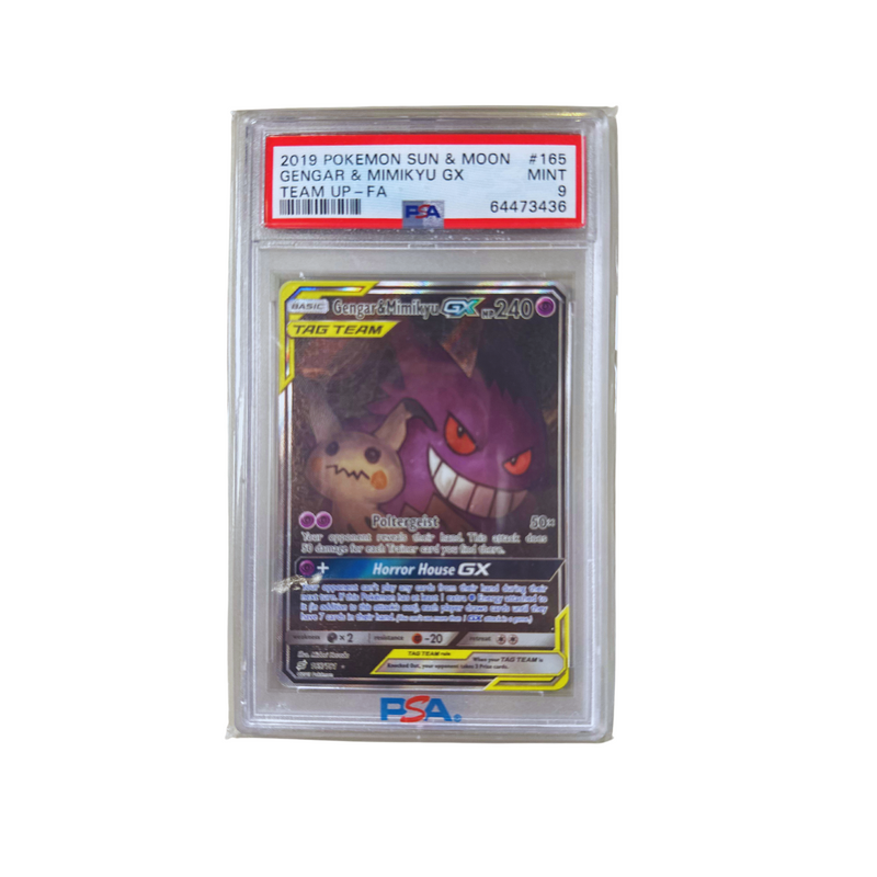 PSA 9 - Gengar & Mimikyu GX -