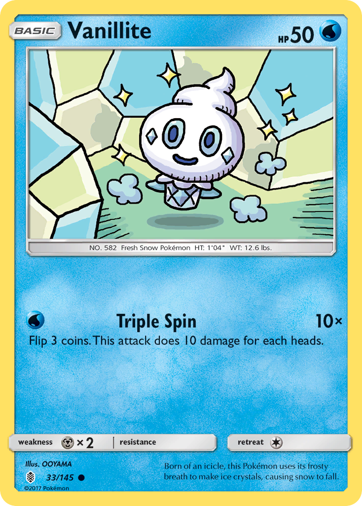 Vanillite (33/145) [Sun & Moon: Guardians Rising]