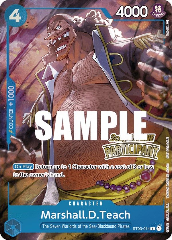 Marshall.D.Teach (Offline Regional 2023) [Participant] [One Piece Promotion Cards]