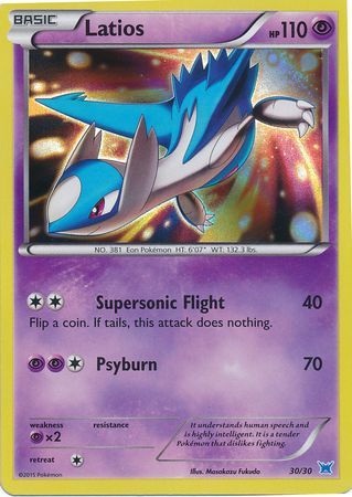 Latios (30/30) [XY: Trainer Kit 2 - Latios] - Comfy Hobbies