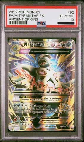 M Tyranitar EX -ANCIENT ORIGINS - PSA 10